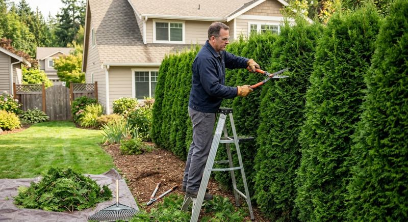Evergreen Hedge Trimming in Aiken, SC